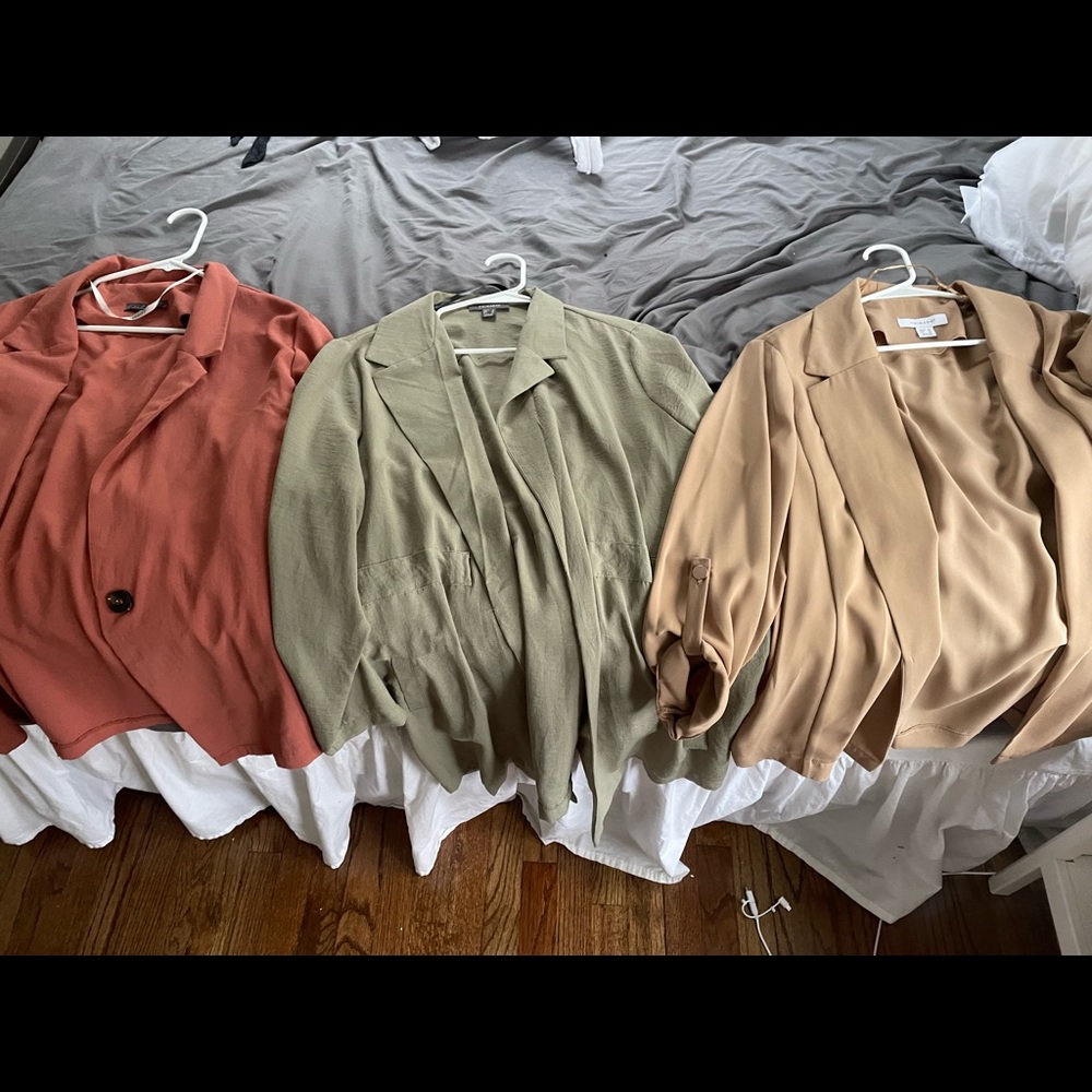 Lightweight oversized blazer bundle
